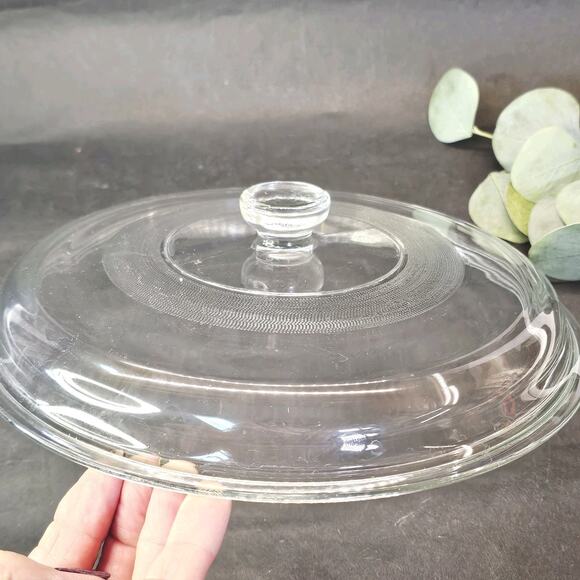 Glass Replacement Lid Mexico 18 Round 9 1/2in ID, 10 1/2in OD, Clear - Picture 7 of 7